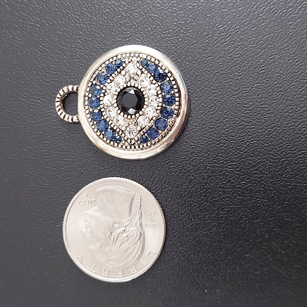 Evil Eye Crystal Pendant Charm - Picture 6 of 8